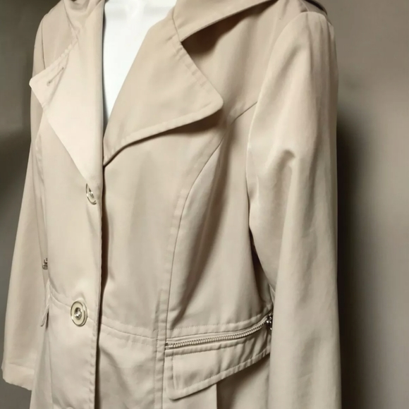 Women's Croft & Barrow Polyester Hooded Coat Jacket M - Picture 4 of 7